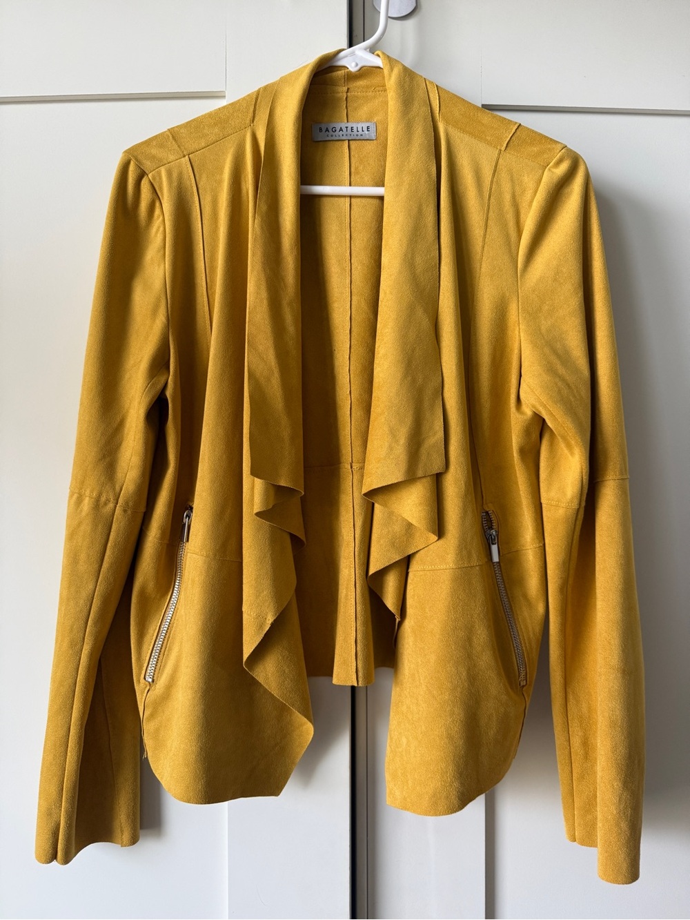 Draped Open-Front Jacket, Size M by Bagatelle
